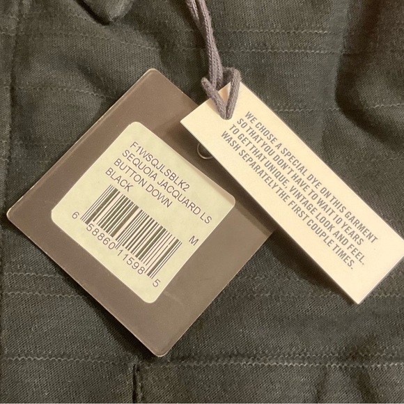 The Normal Brand Sequoia Jacquard Black Button Down Shirt - Picture 6 of 8